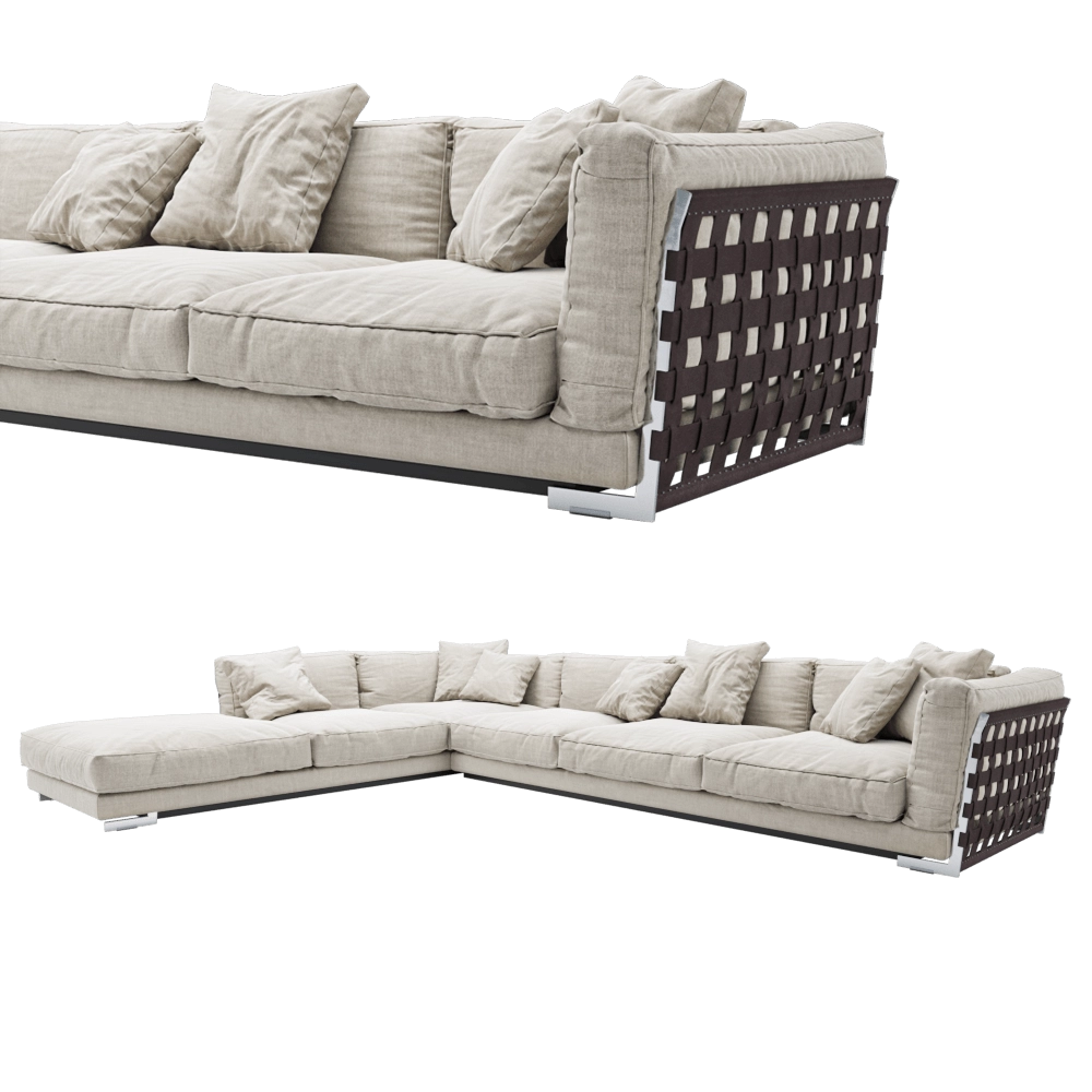 furniture - Corner sofa Cestone 3D Model