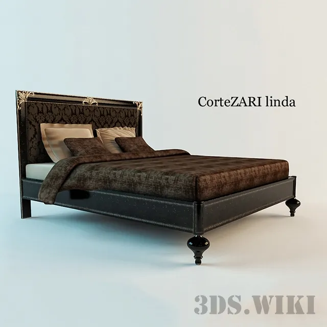 furniture - CorteZARI LINDA bed 3D Model