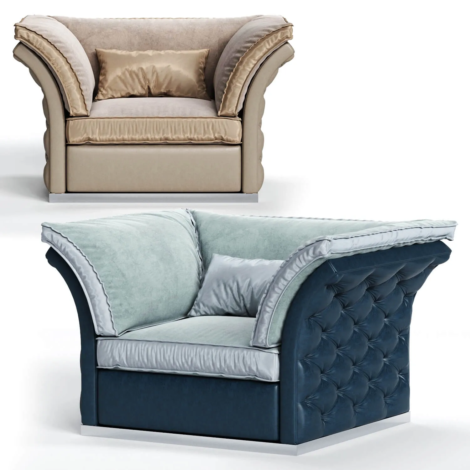 furniture - Cortezari Tiago armchair 3D Model