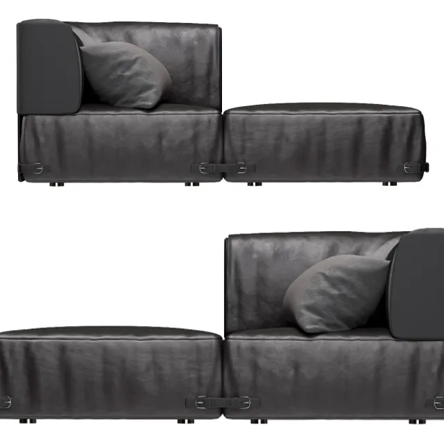 furniture - Couch Fendi Casa 3D Model