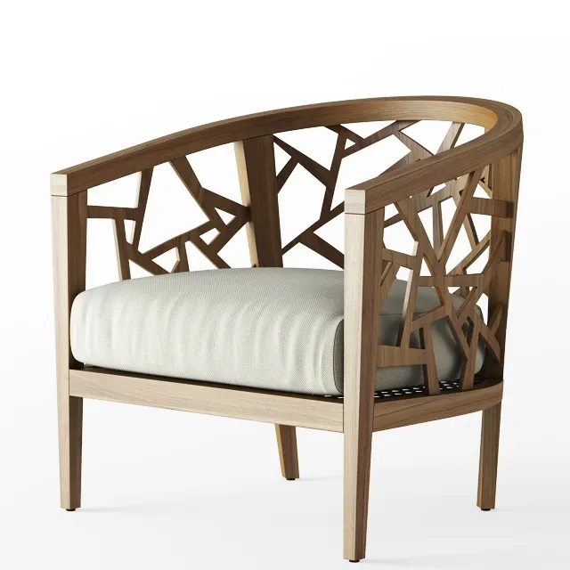 furniture - Crate and Barrel  Ankara chair 3D Model