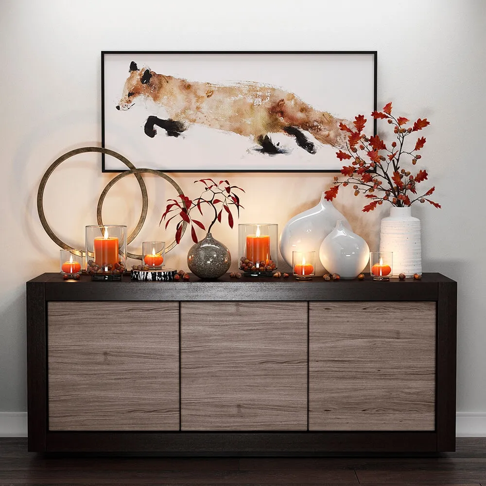 furniture - Crate and  Barrel Fox and  Candles 3D Model