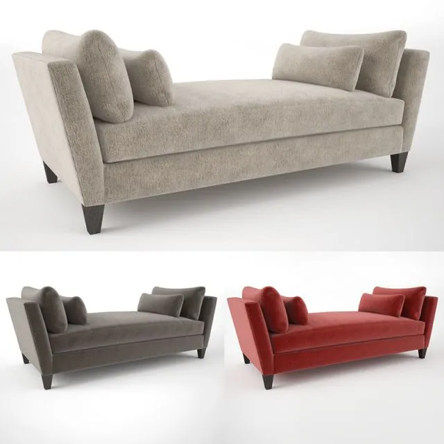 furniture - Crate and Barrel Marlowe daybed sofa 3D Model