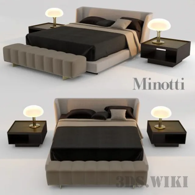 furniture - Creed Bed 3D Model