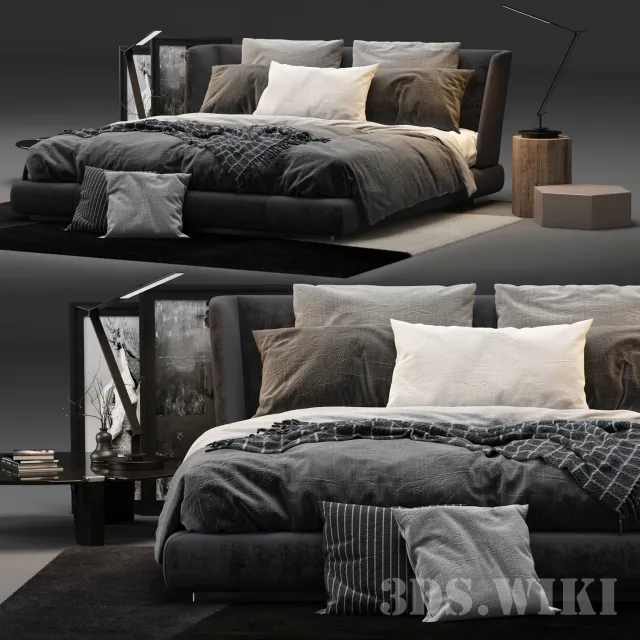 furniture - Creed Bed 3D Model