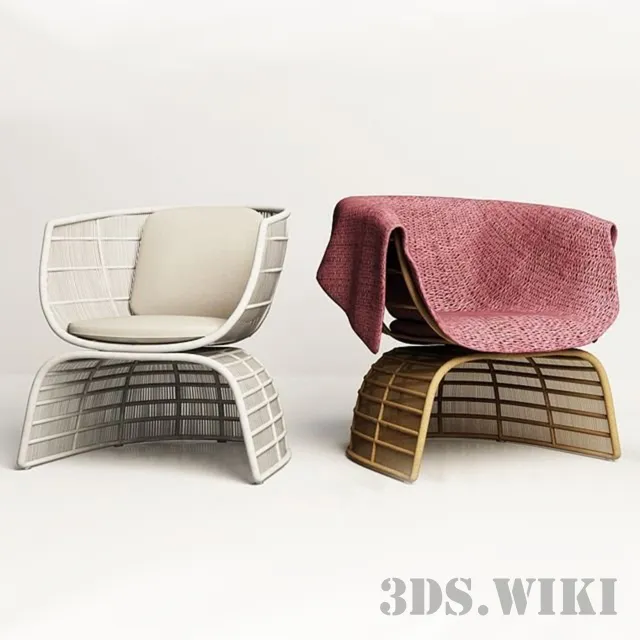 furniture - Crinoline armchair 3D Model