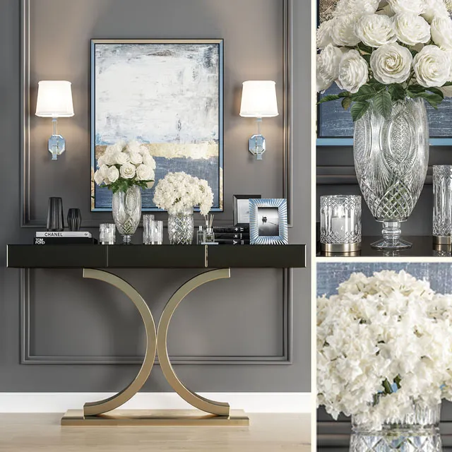 furniture - Crystal Vase Decoration set 05 3D Model