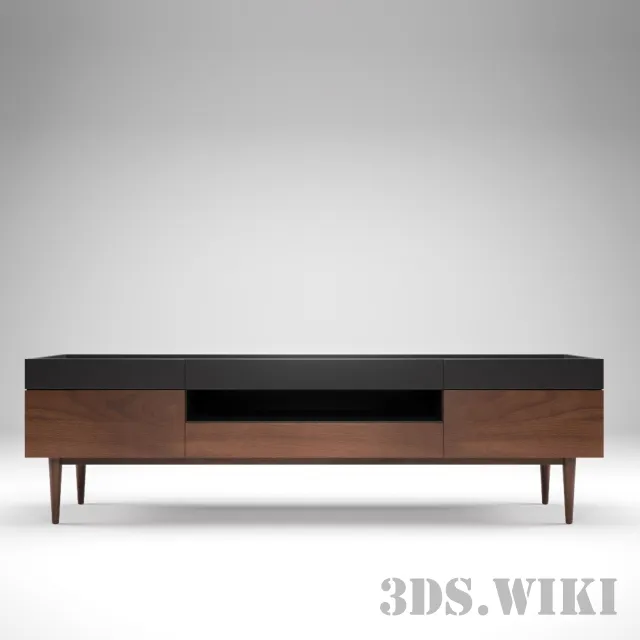 furniture - Curbstone of Abacus Entertainment Unit 3D Model
