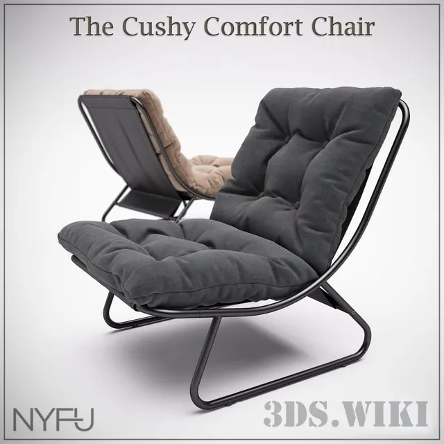 furniture - Cushy Comfort Armchair 3D Model