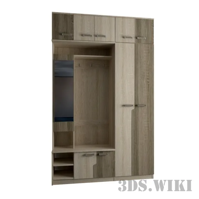 furniture - Custom Wooden Cabinet 3D Model