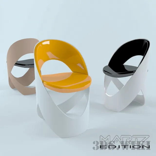furniture - Дизайнерский стулья Martz Edition 3D Model