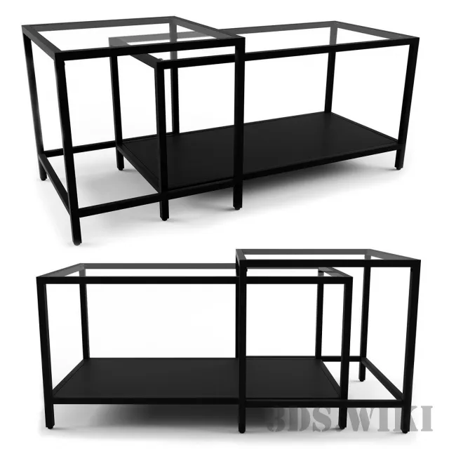 furniture - Комплект столов Витшё Икеа 3D Model