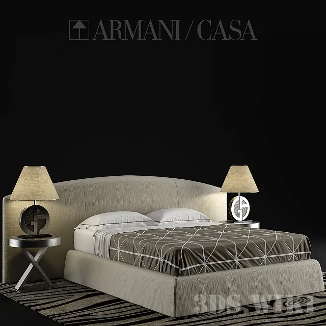 furniture - Dandy Armani Casa bed 3D Model