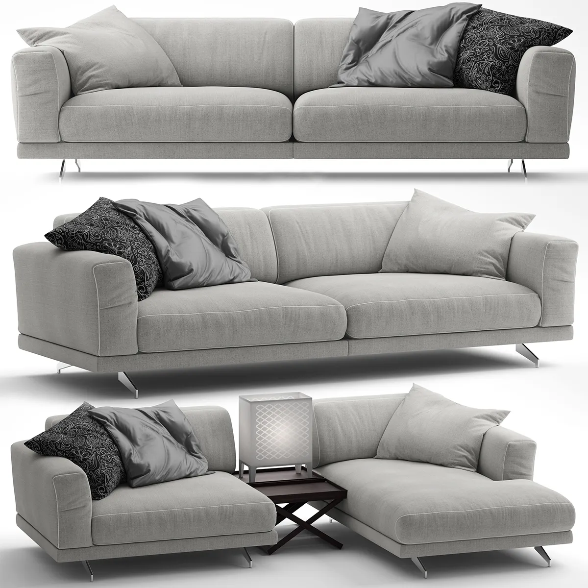 furniture - Dantone Home Leamington sofa 2 3D Model
