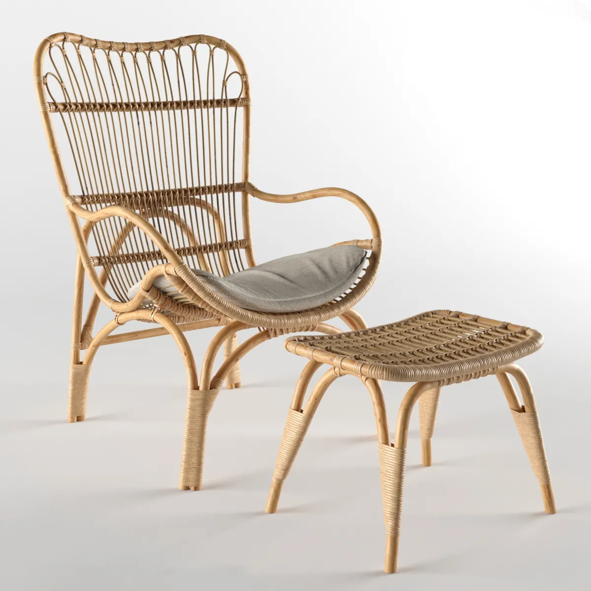 furniture - Dantone Sheringham chair 5 3D Model
