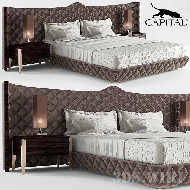 furniture - DAYTONA Capital Decor bed 3D Model