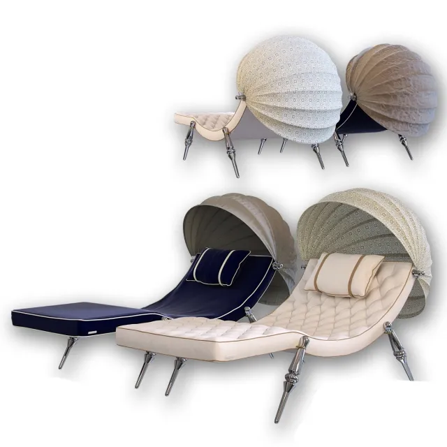 furniture - Deckchair Vissionaire Sveva Dehors 3D Model