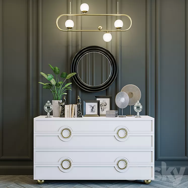 Furniture & decor set 3D Model