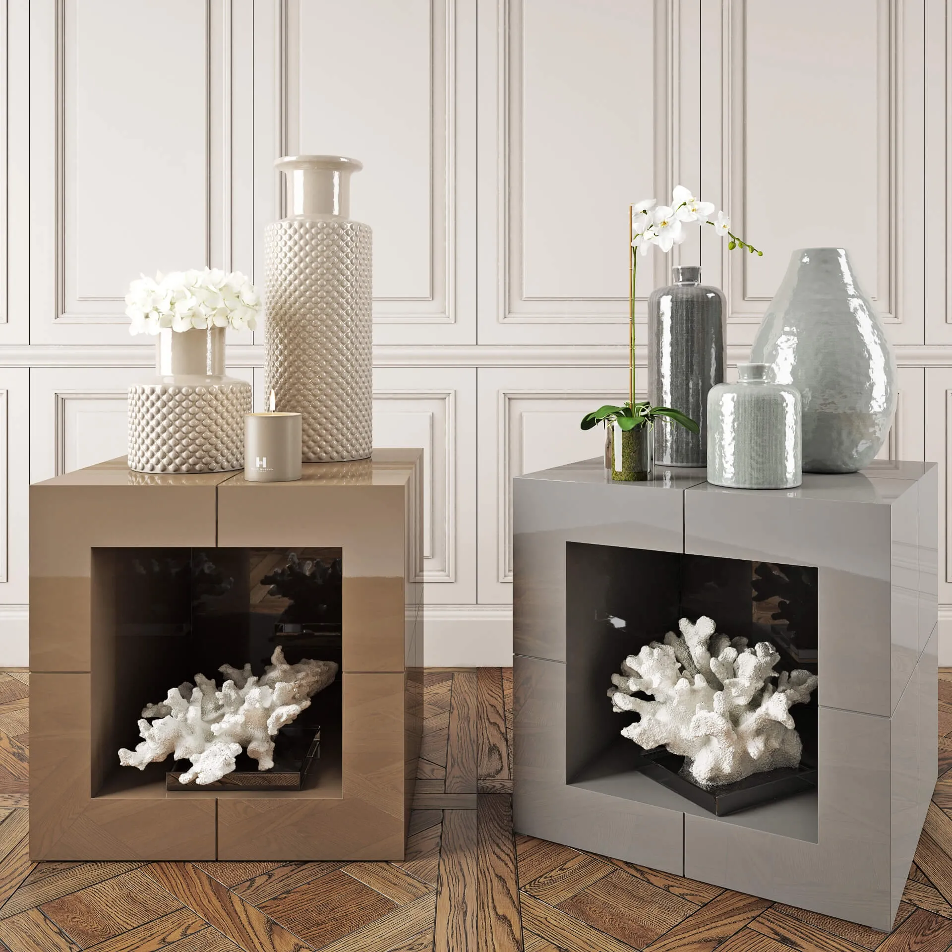 furniture - Decoration set 3 by Kelly Hoppen 3D Model