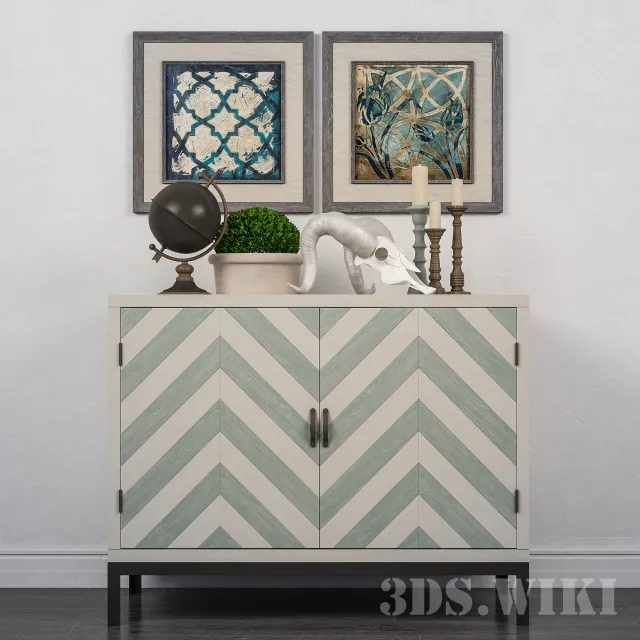 furniture - DECORATIVE SET 2 3D Model