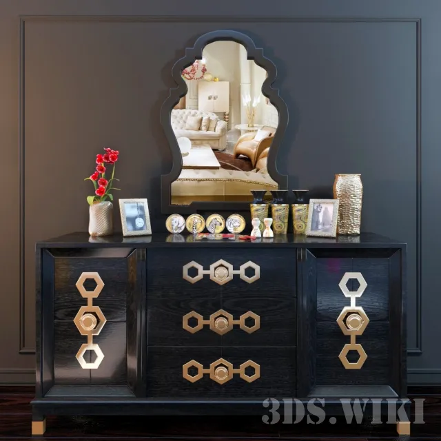 furniture - Decorative set 3D Model