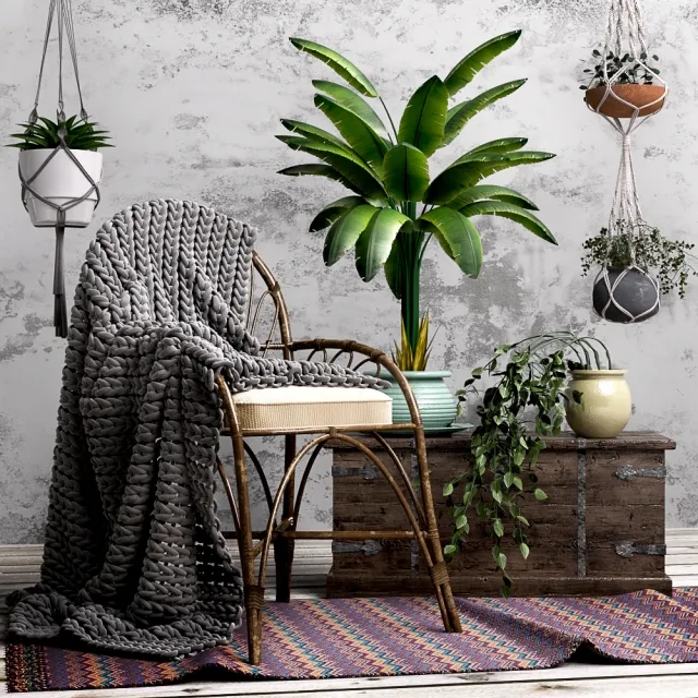 furniture - decorative set 3D Model