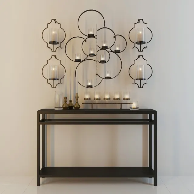 furniture - Decorative set Crate and Barrel 3D Model