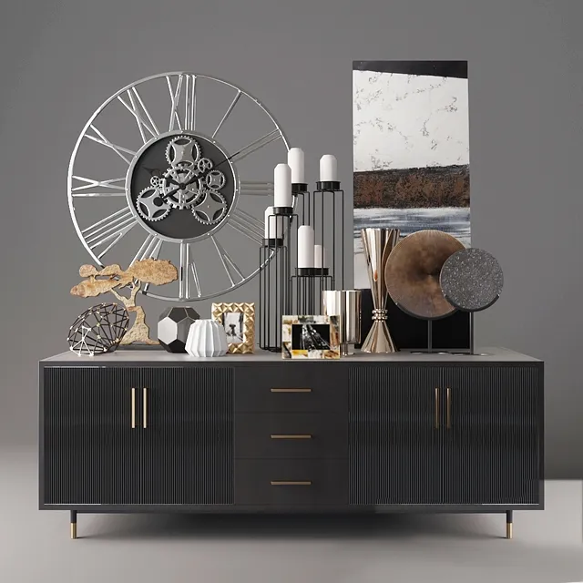 furniture - Decorative set of KARE Design 3D Model