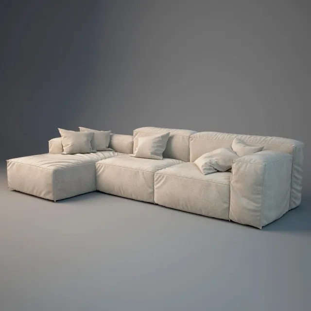 furniture - Delano Pianca sofa 3 3D Model