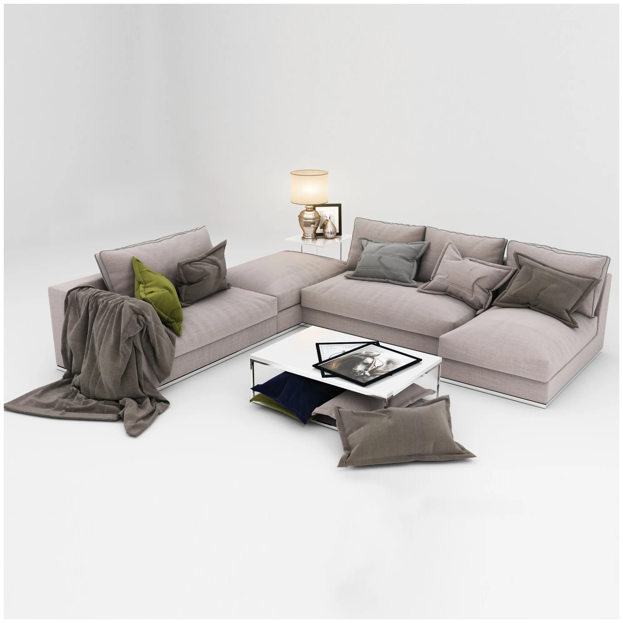 furniture - Delano Pianca sofa 8 3D Model