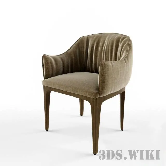 furniture - Design chair Potocco Blossom Armchair 3D Model
