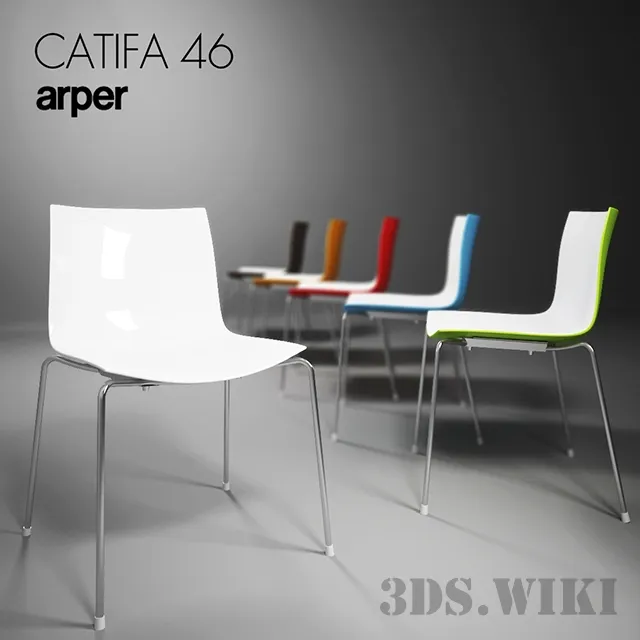 furniture - Designer chair Catifa 46 3D Model