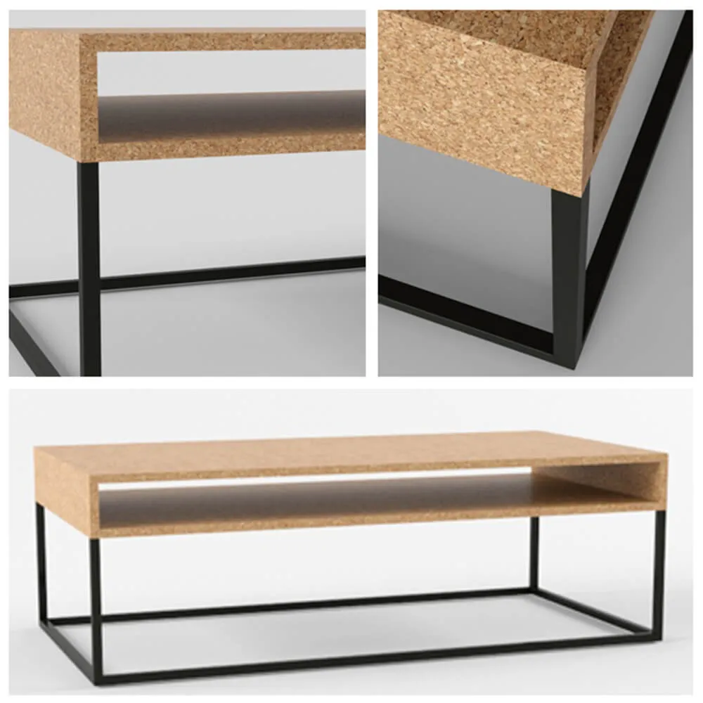 furniture - Designer table from MDF 3D Model