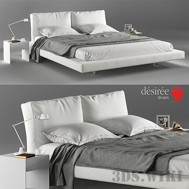 furniture - Desiree Ozium bed 3D Model