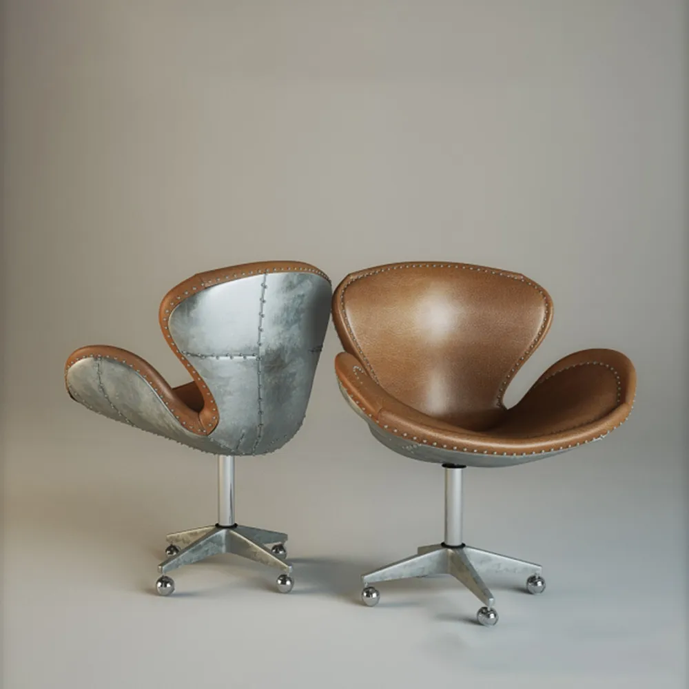 furniture - Devon Spitfire Leather Chair 3D Model