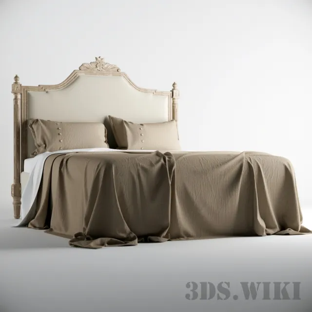 furniture - Dialma Brown DB001966 bed 3D Model