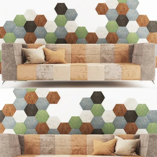 furniture - Dialma brown sofa 3D Model