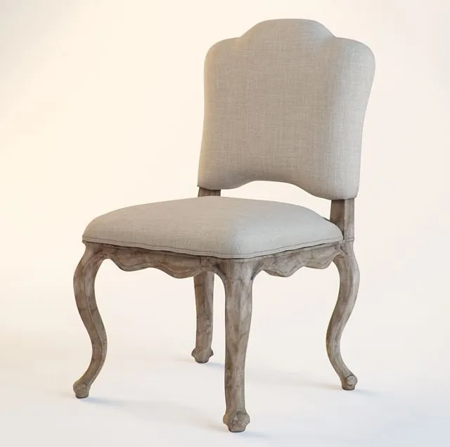 furniture - Dining chair Devonshire With Lion Off White Linen by Eichholtz 3D Model