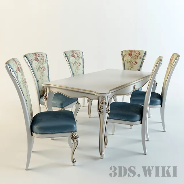 furniture - Dining room Sofia 3D Model
