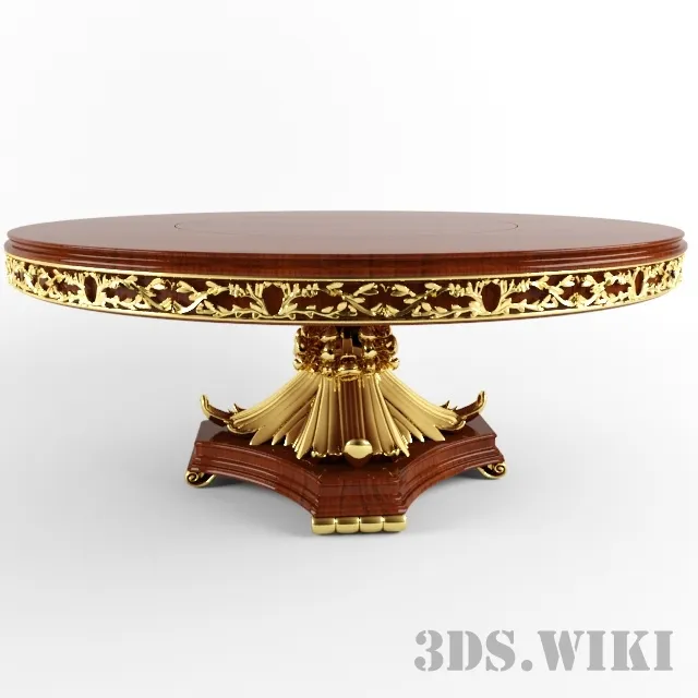 furniture - Dining round table Matisse factory Jumbo Italy 3D Model