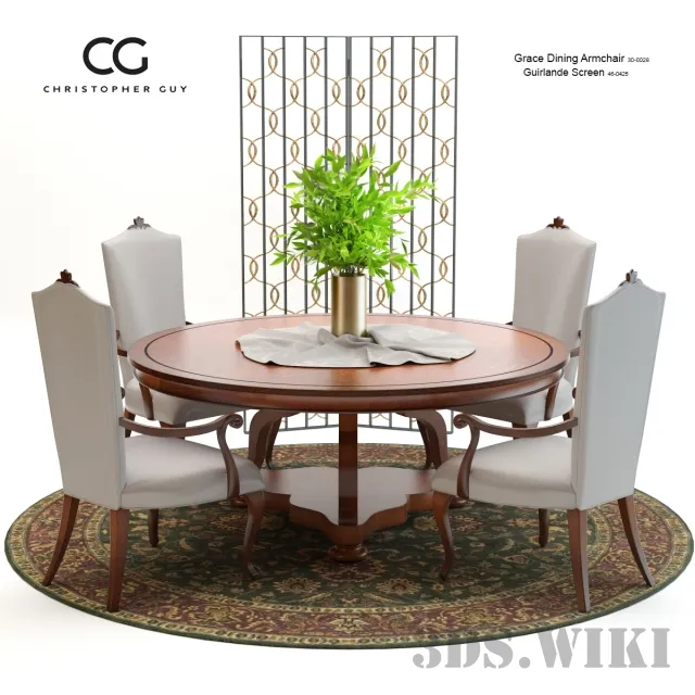 furniture - Dining Set 3D Model