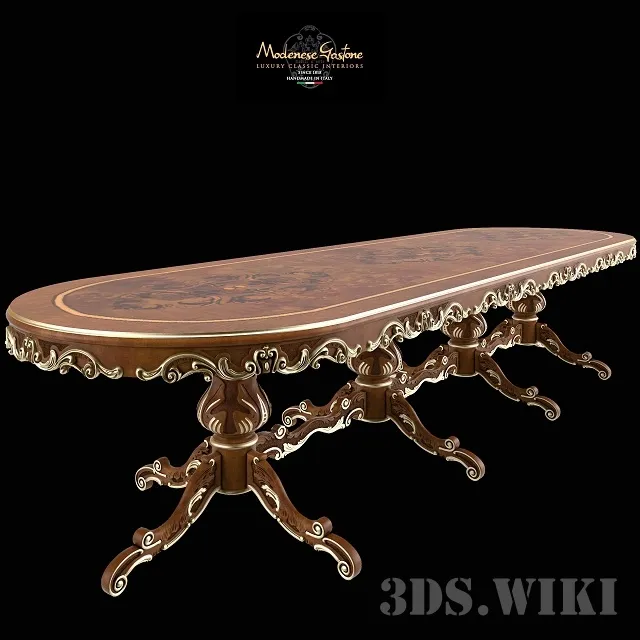 furniture - Dining table 12137 Modenese Gastone 3D Model