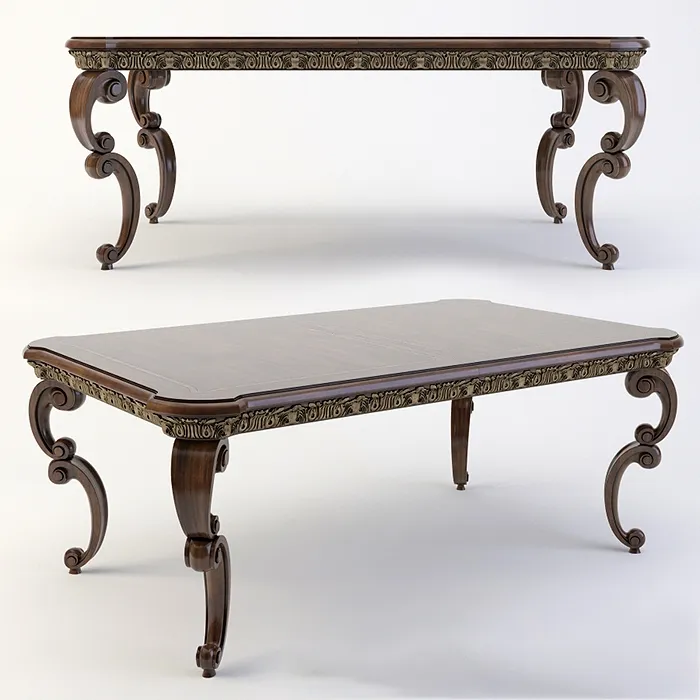 furniture - Dining table bernhardt furniture villa medici 3D Model