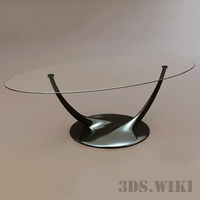 furniture - Dining table Cattelan Italia Coral 3D Model