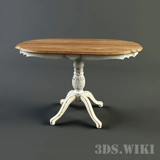 furniture - Dining table DB001598 Dialma Brown 3D Model