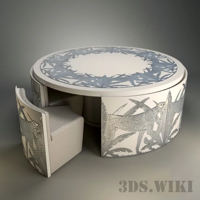 furniture - Dining table Emma factory Alchymia 3D Model