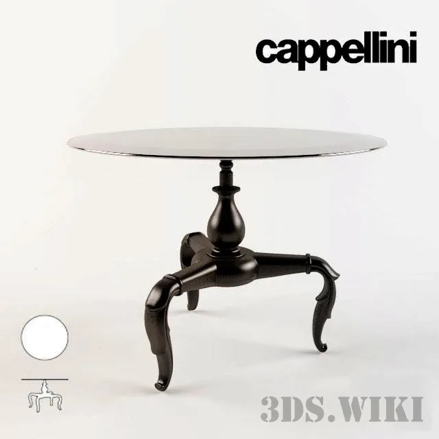 furniture - Dining table New Antiques Restaurant Table by Cappellini 3D Model