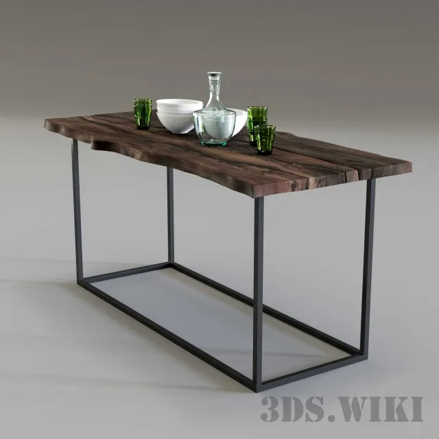 furniture - Dining table Sleb 003 3D Model