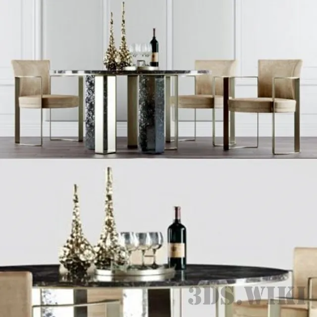 furniture - Dinning Set 3D Model