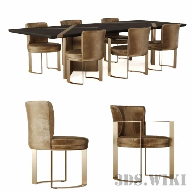 furniture - Dinning Set 3D Model